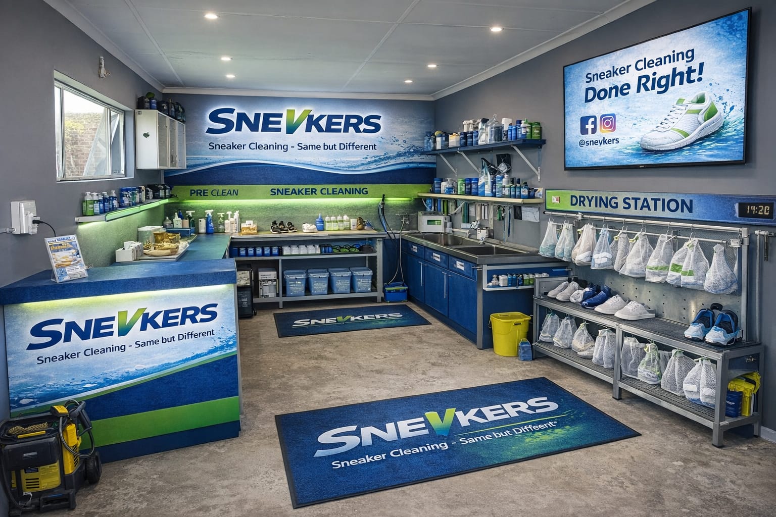 SneVkers Sneaker Cleaning Workspace in Vrede